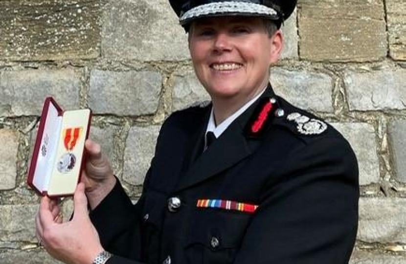 QUEEN'S FIRE SERVICE MEDAL FOR FORMER CHIEF FIRE OFFICER