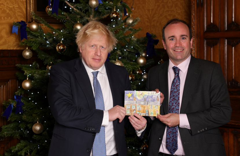 Christmas Card with Boris