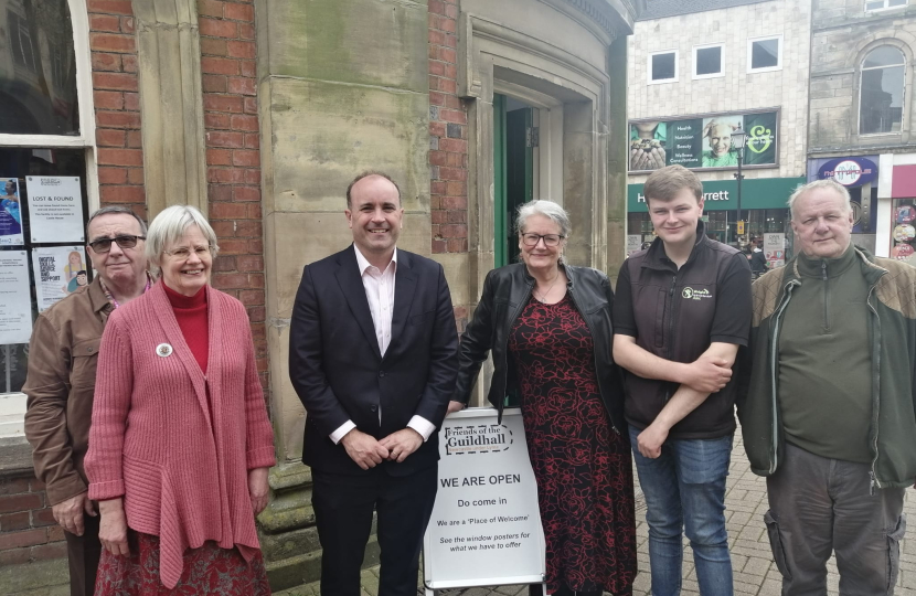 Aaron Bell MP with the Friends of the Guildhall