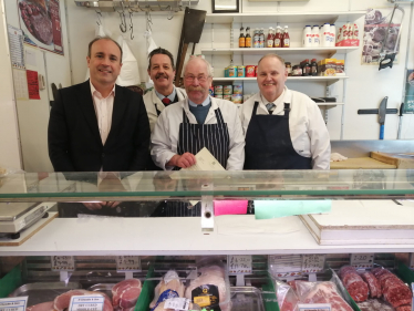 Aaron Bell MP with the H Cheadle & Sons Team